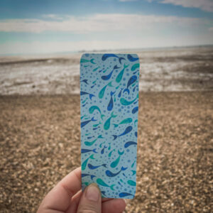 Ocean Whispers Bookmark Set | 6-Card Stock Bookmarks | Sea-Inspired Blues & Waves