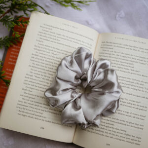 Silverwing Scrunchie |  Silver Scrunchie - Large Scrunchie