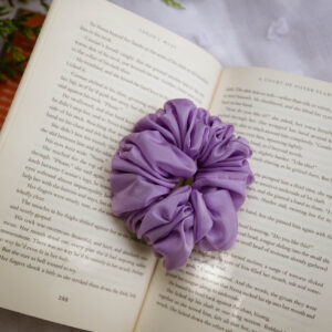 Elain Scrunchie | Lilac Chiffon Hair Scrunchie  - Regular size