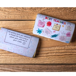 Teacher Chocolate Wrapper – Printable or Printed | Galaxy-Size Wrapper | End of Year Thank You Gift